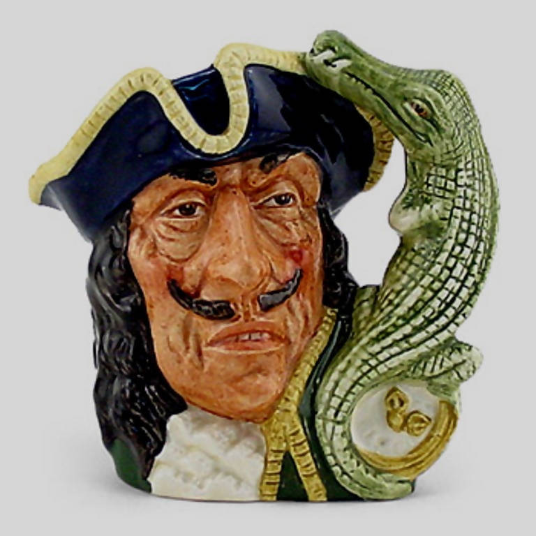 Royal Doulton Miniature Character Jug Captain Hook D6605