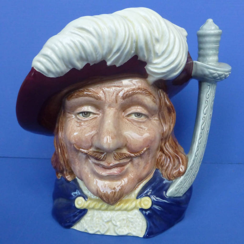 Royal Doulton Limited Edition Large Character Jugs The Three Musketeers Aramis, Porthos and Athos D6829, D6828 and D6827