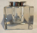 Asprey silver and cut glass cube inkwell. London 1904 Charles Asprey & George Asprey.