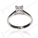 Platinum Certified Radiant Cut Diamond 0.93ct Solitaire Ring