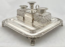Georgian, George III, Silver Inkstand. London 1817 Thomas Radcliffe. 28 troy ounces.