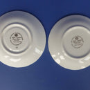 Royal Albert Beatrix Potter Coasters (Pair) Jeremy Fisher and Appley Dapply