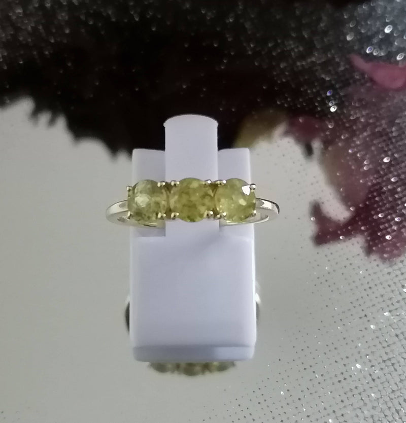 New 9K Gold Ambilobe Sphene Ring