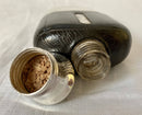 Asprey, Victorian, Silver and Leather Clad Hip Flask. London 1876 Charles Asprey & Charles Asprey Junior.