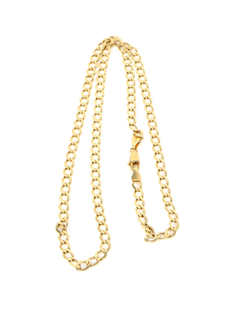 9ct Gold 20 inch Italian Curb chain Necklace