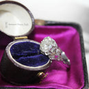 Art Deco Platinum Diamond Solitaire 1.50cts apx