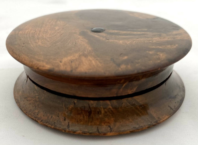 Late Georgian Burr Wood & Tortoiseshell Snuff Box.