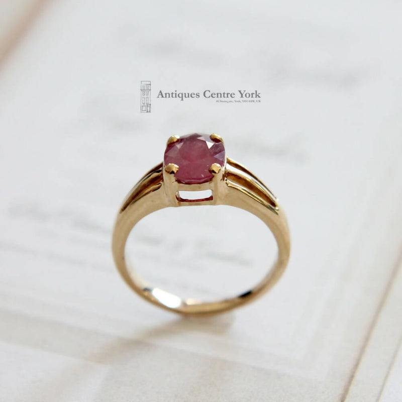 9ct Ruby Single Stone Ring