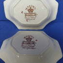 Masons Ironstone Brown Velvet Sweet Dishes (Pair)