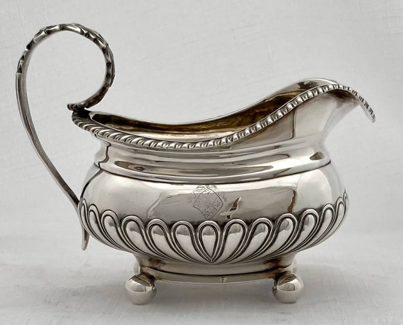 Georgian, George III, Silver Tea Set. London 1816 Alice and George Burrows II. 42.5 troy ounces.