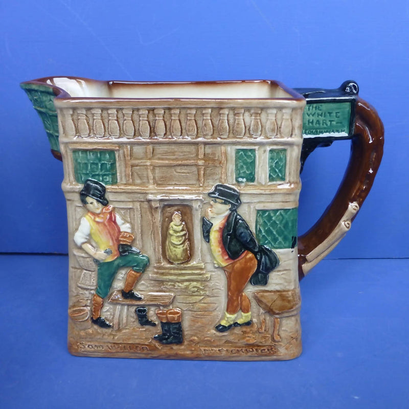 Royal Doulton Charles Dickens Series Ware Relief Jug Pitcher - The Pickwick Papers