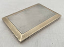 George V Ladies Silver Cigarette Case. London 1923 Asprey & Co Ltd. 2.2 troy ounces.