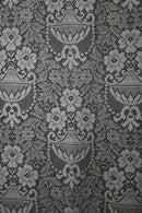 Paula Victorian Style Cream cotton Lace Curtain Panelling By The Metre- Width 90cms - 36""