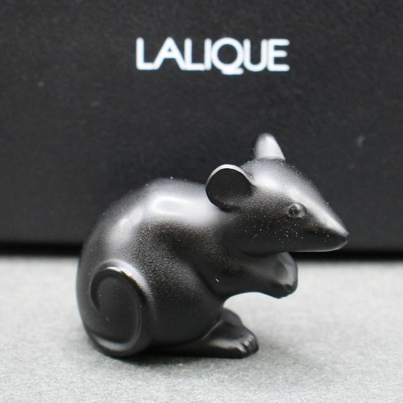 New Lalique: Black Mouse sculpture