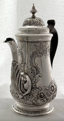 Georgian, George II, Silver Coffee Pot. London 1759 Thomas Whipham & Charles Wright. 23 troy ounces.