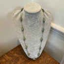 Silver and aventurine necklace