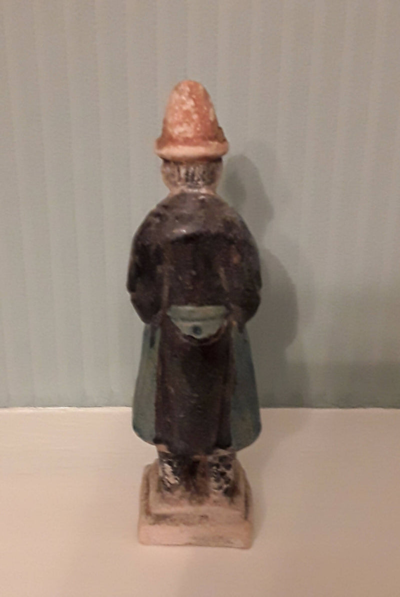 An Ancient Chinese, Late Ming Dynasty ,Terracotta Male Attendant Figure.