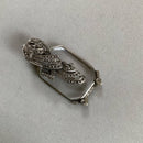 1950’s marcasite lorgnette dress clip