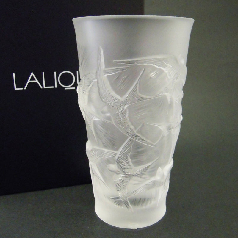 New Lalique: "Hirondelles" small vase