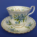 Royal Albert Flower Of The Month Teacup and Saucer - July