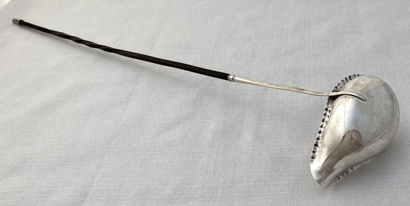 Georgian White Metal Toddy Ladle.