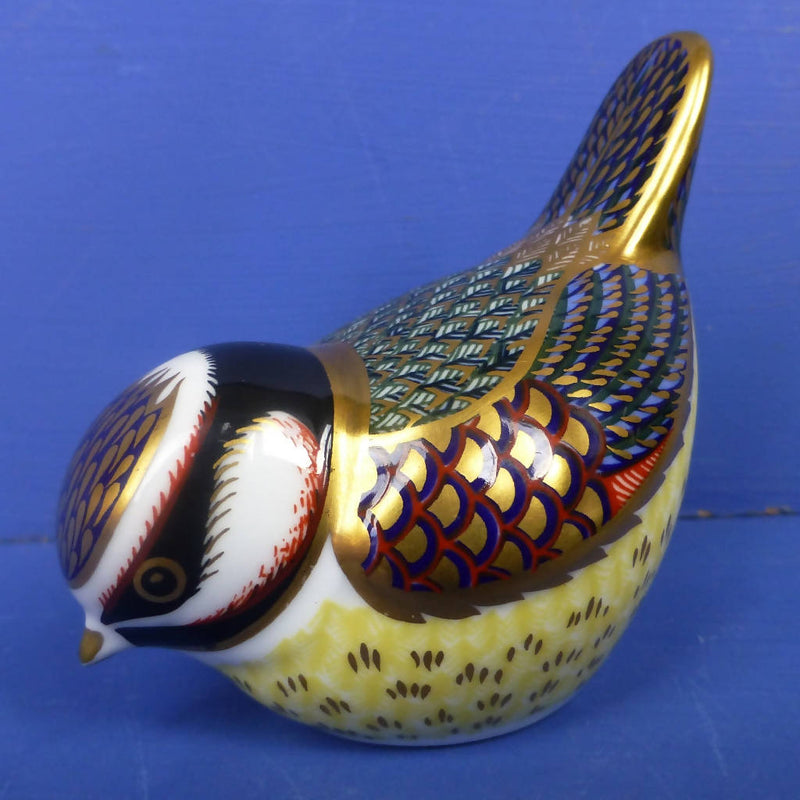 Royal Crown Derby Paperweight - Blue Tit