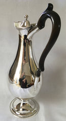 Large, early 19th century, silver plated wine jug of baluster form.