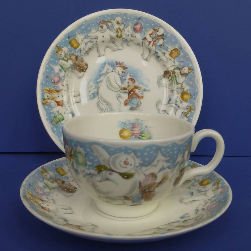 Royal Doulton Snowman Trio - Teacup, Saucer and Plate