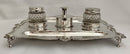 Georgian, George III, Silver Inkstand. Marital Arms of Smyth & Ibbetson. London 1813 Solomon Hougham. 36 troy ounces.
