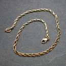 9ct gold rope twist bracelet