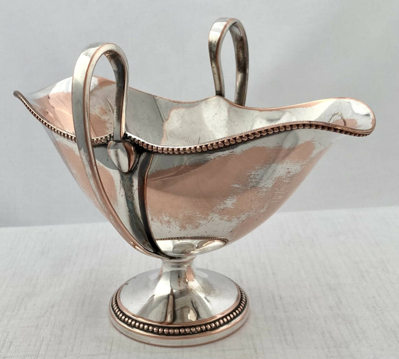 Georgian, George III, Old Sheffield Plate Double Lipped Sauce Boat, circa 1770.