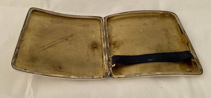Asprey, George V, Silver Cigarette Case. Chester 1918 Asprey & Co. Ltd. 4 troy ounces.