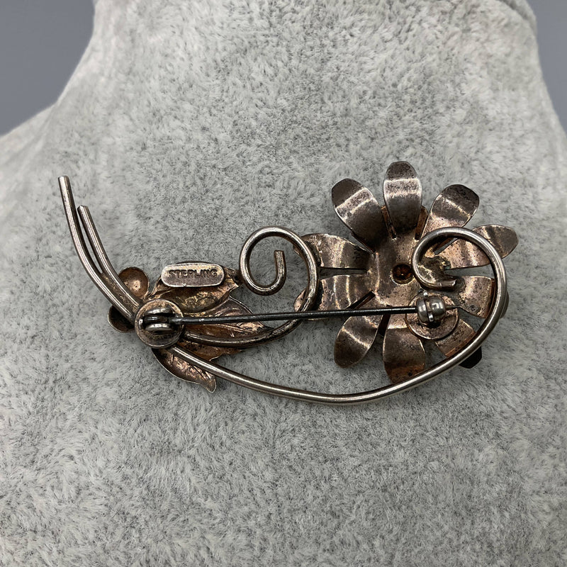 1950’s silver vermeil brooch