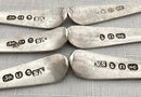 Georgian, George III, Set of Six Silver Teaspoons. London 1795 Stephen Adams II. 2.5 troy ounces.