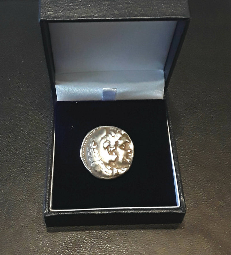 An Alexander The Great Solid Silver Tetradrachm Coin.