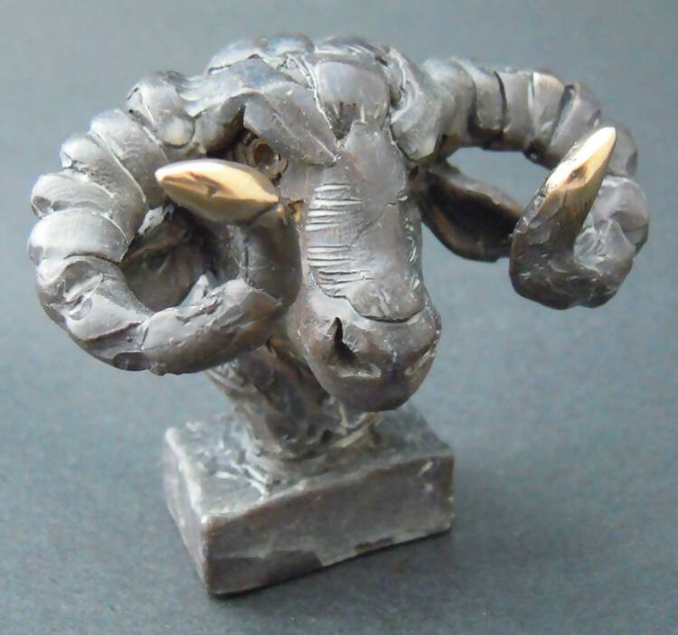 Ram - bronze sculpture by Edward Waites