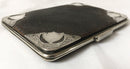 Edwardian gentleman's silver mounted leather card case. London 1903 Henry Marshall.