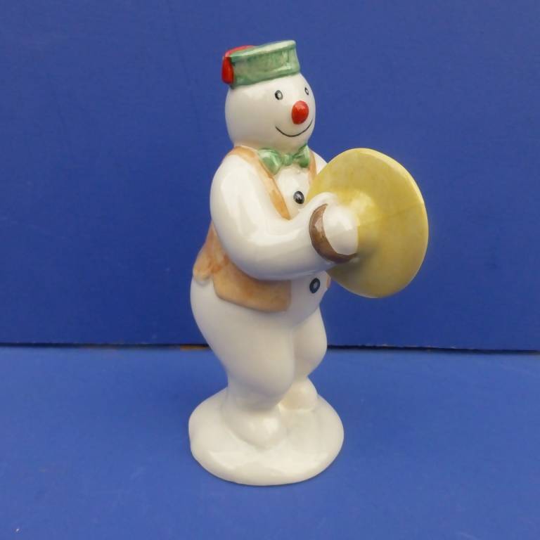 Royal Doulton Snowman Figurine - Cymbal Player Snowman DS14