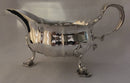 Georgian, George II, pair of silver sauce boats. London 1741 John Pollock. 27 troy ounces.
