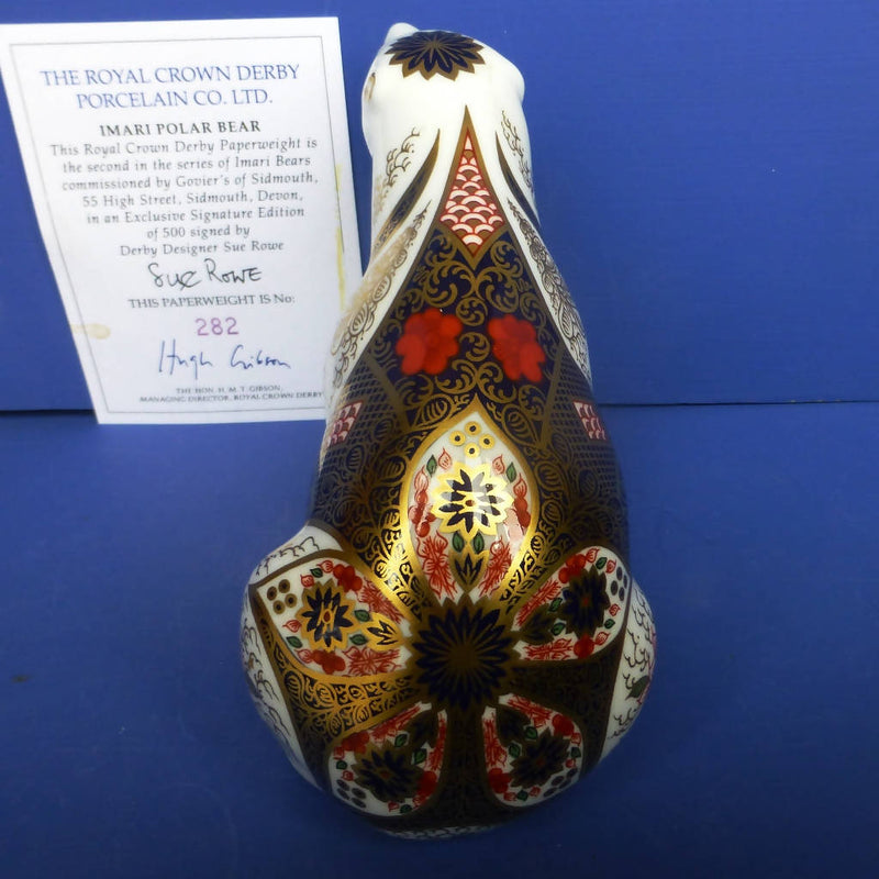 Royal Crown Derby Signature Edition Paperweight Imari Polar Bear (Boxed)