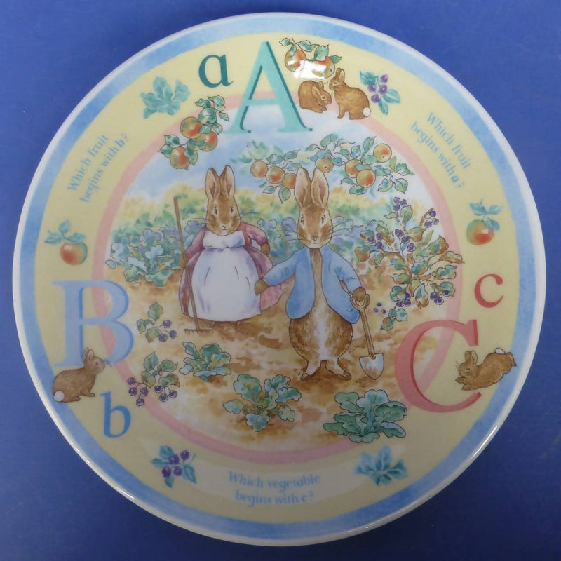 Wedgwood Beatrix Potter Peter Rabbit Alphabet ABC Plate