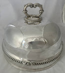 Matthew Boulton Late Georgian Silver Plated Crested Game Meat Dome.