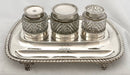 Georgian, George III, Crested Silver Inkstand. London 1816 J. E. Terrey & Co. 25 troy ounces.