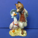 Beswick Beatrix Potter Figurine - Jemima Puddleduck With Foxy Whiskered Gentleman BP10 (Boxed)