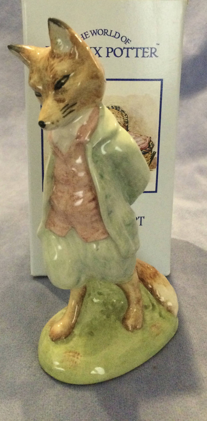 Royal Albert Beatrix Potter Fox Figure Royal Albert Foxy Whiskered Gentleman figurine BP6