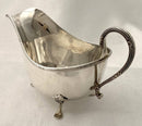 George V Silver Sauce Boat. Sheffield 1929 Walker & Hall. 4.9 troy ounces.