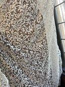 Jane Lace Design 14 Point Lace Sample unfinished panel Bone colour 106 cm (52”) x 101 cm (40")