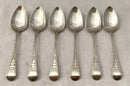Georgian, George III, Six Silver Teaspoons. London 1806 Edward Lees. 2.8 troy ounces.