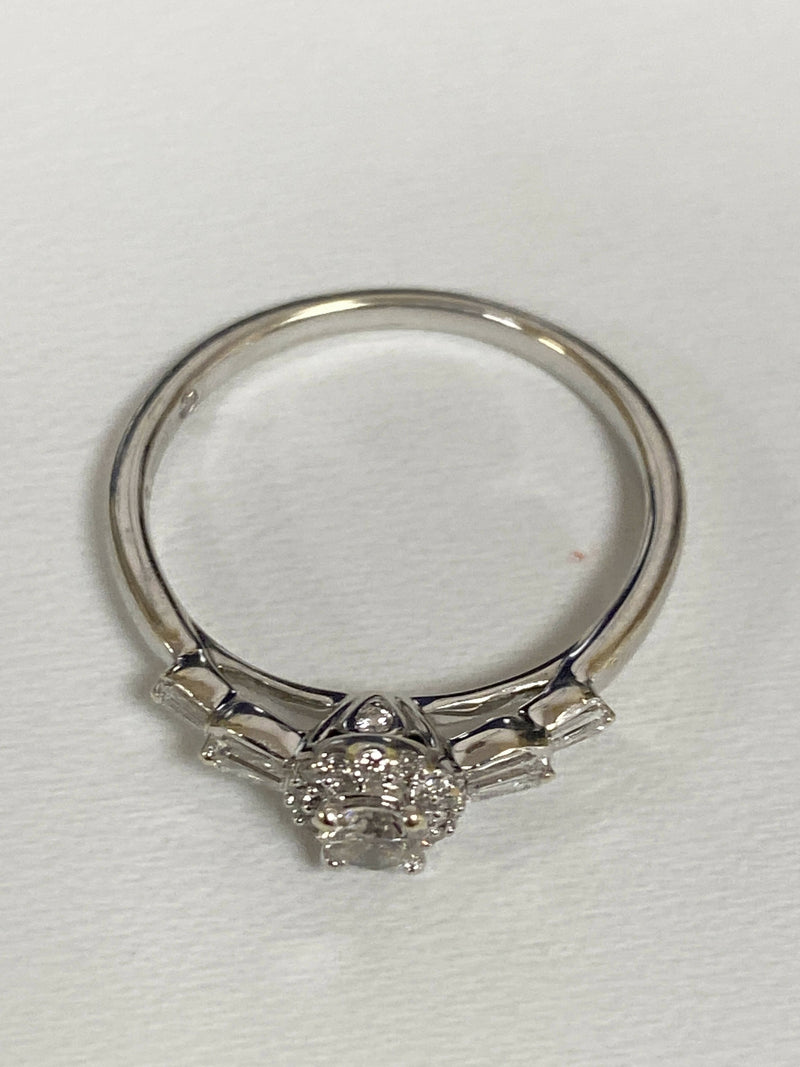 9ct White Gold Emmy Diamond Ring