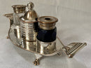 Georgian, George III, Old Sheffield Plate inkstand, circa 1800.